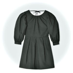 NWT- Who What Wear Puff Sleeve Fit n Flare Dress